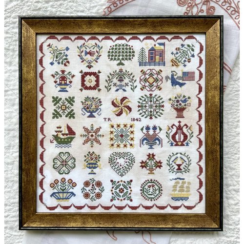 (image for) Upcoming Release: Baltimore Album Quilt Cross Stitch Chart